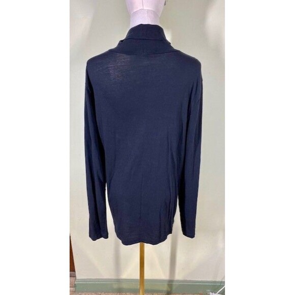 Re-Imagined by J. Crew Womens Plus Size 2X Black Layering Long Sleeve Turtleneck - Picture 4 of 9